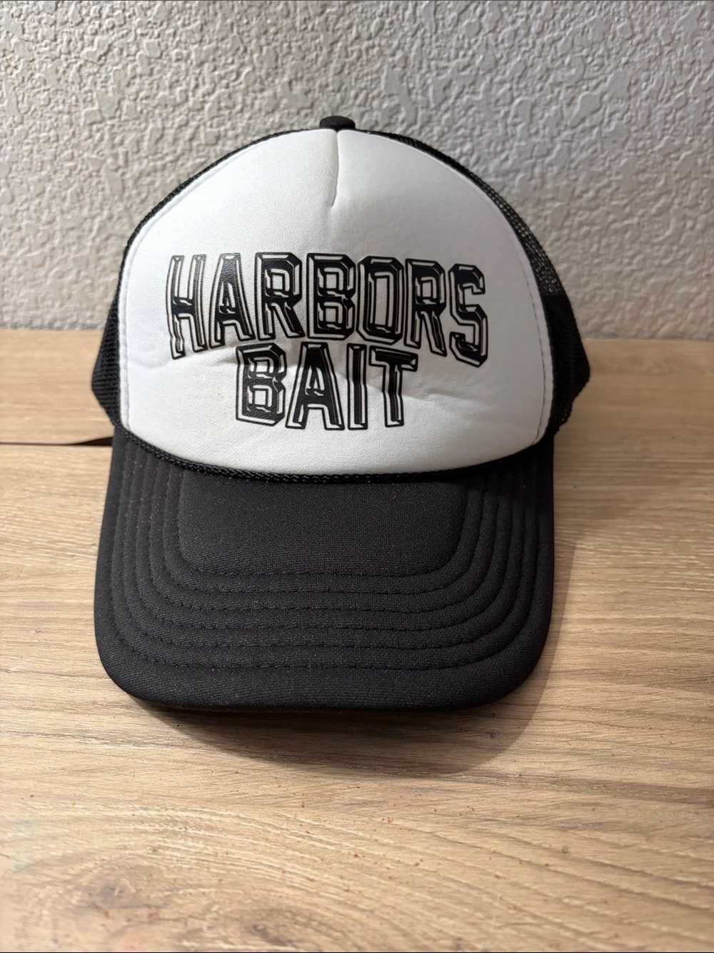 OTTO Black & White Harbors Bait Trucker Cap